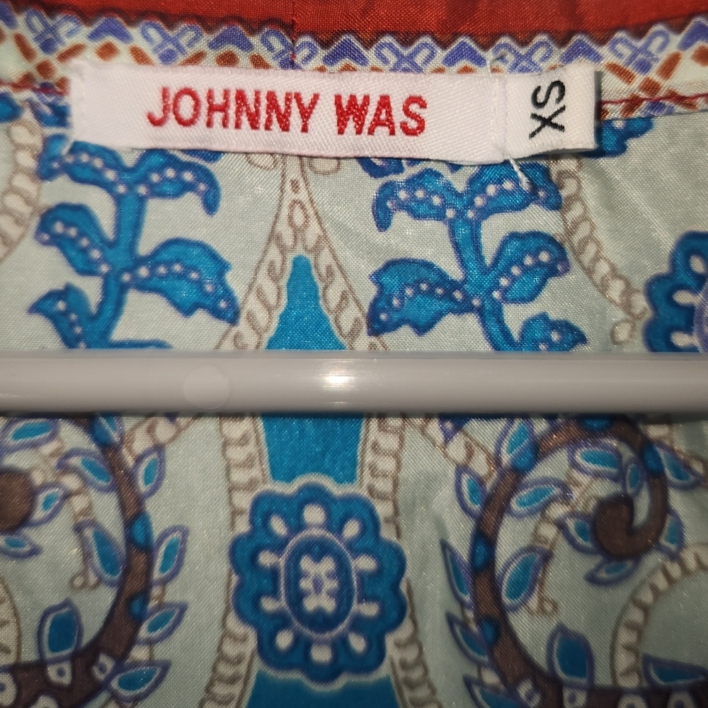 Johnny Was Silk Floral Blouse XS - Picture 2 of 5